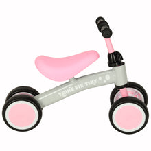 Trike Fix Tiny czterokołowy rowerek biegowy dla dzieci 2+ – różowo-szary