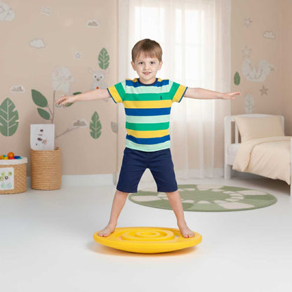 Yellow Balance Board with Labyrinth for Kids 3+