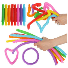 Sensoryczne Rurki Rozciągliwe Montessori, 8 sztuk – Pop Tubes