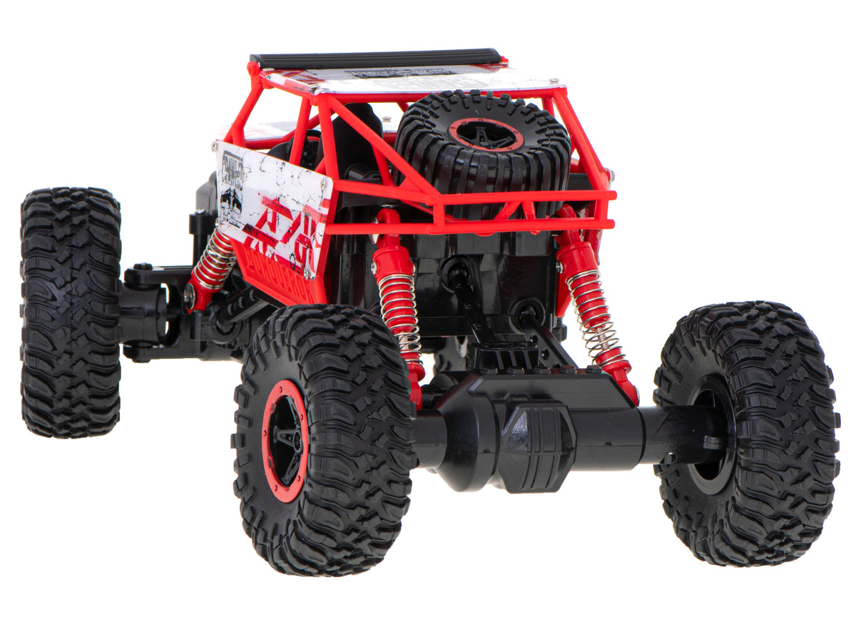 RC Rock Crawler 4WD Remote Control Off-Road Car 1:18 – Red