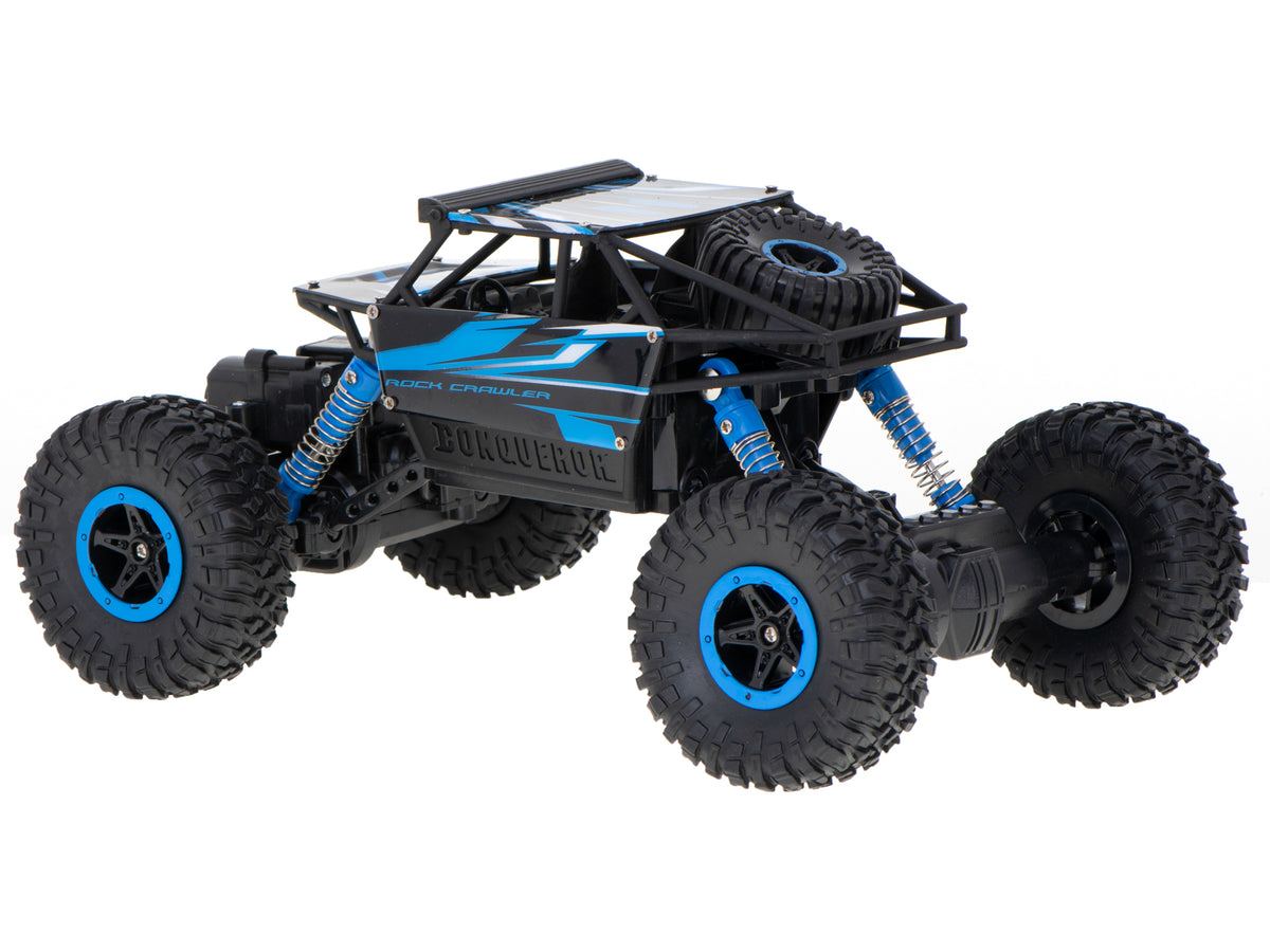 Zdalnie sterowany samochód terenowy RC Rock Crawler 4WD 1:18 – niebieski