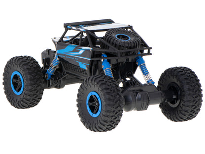 Zdalnie sterowany samochód terenowy RC Rock Crawler 4WD 1:18 – niebieski