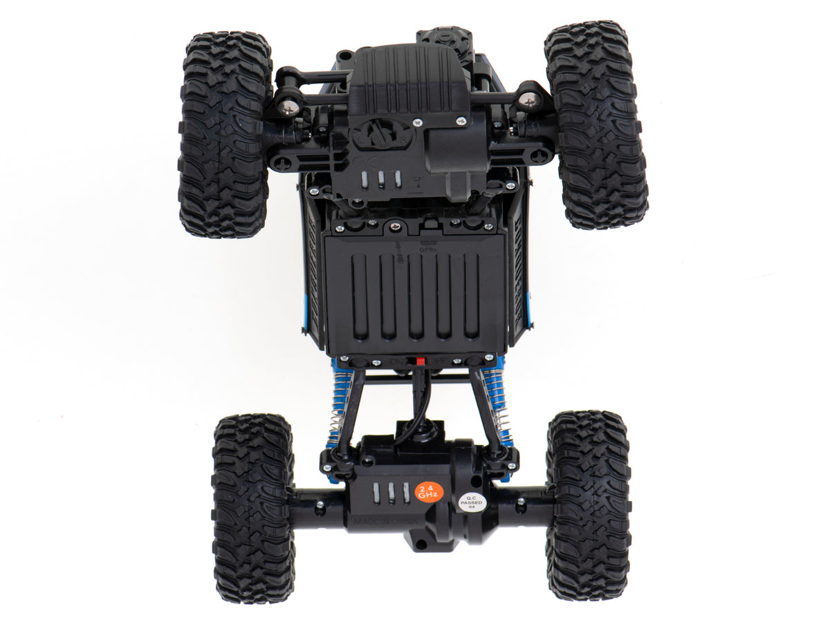 Zdalnie sterowany samochód terenowy RC Rock Crawler 4WD 1:18 – niebieski