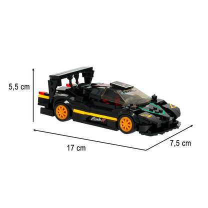Zestaw klocków konstrukcyjnych Pagani Zonda R – 387 elementów, skala 1:28