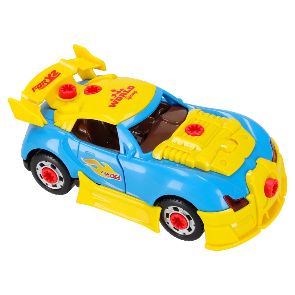 2-in-1 Buildable Sports Car with Electric Drill