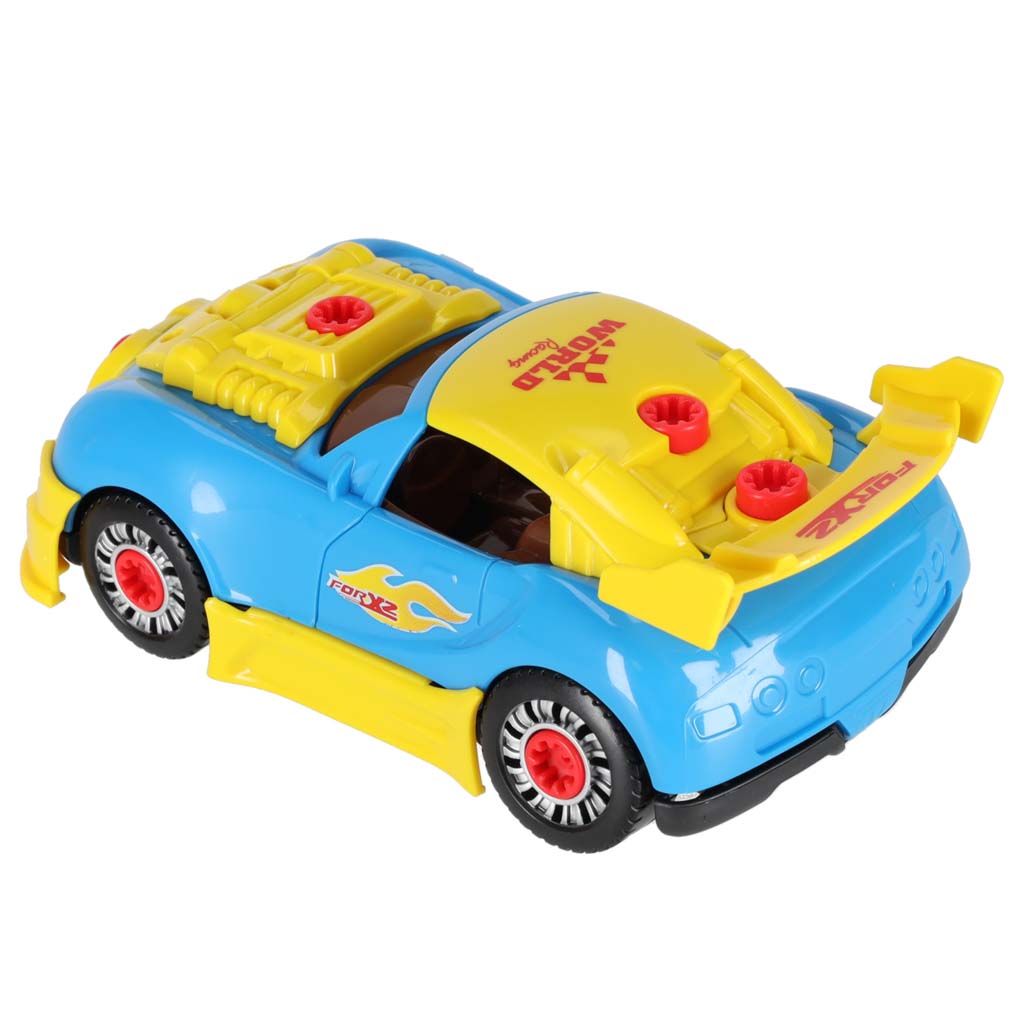 2-in-1 Buildable Sports Car with Electric Drill