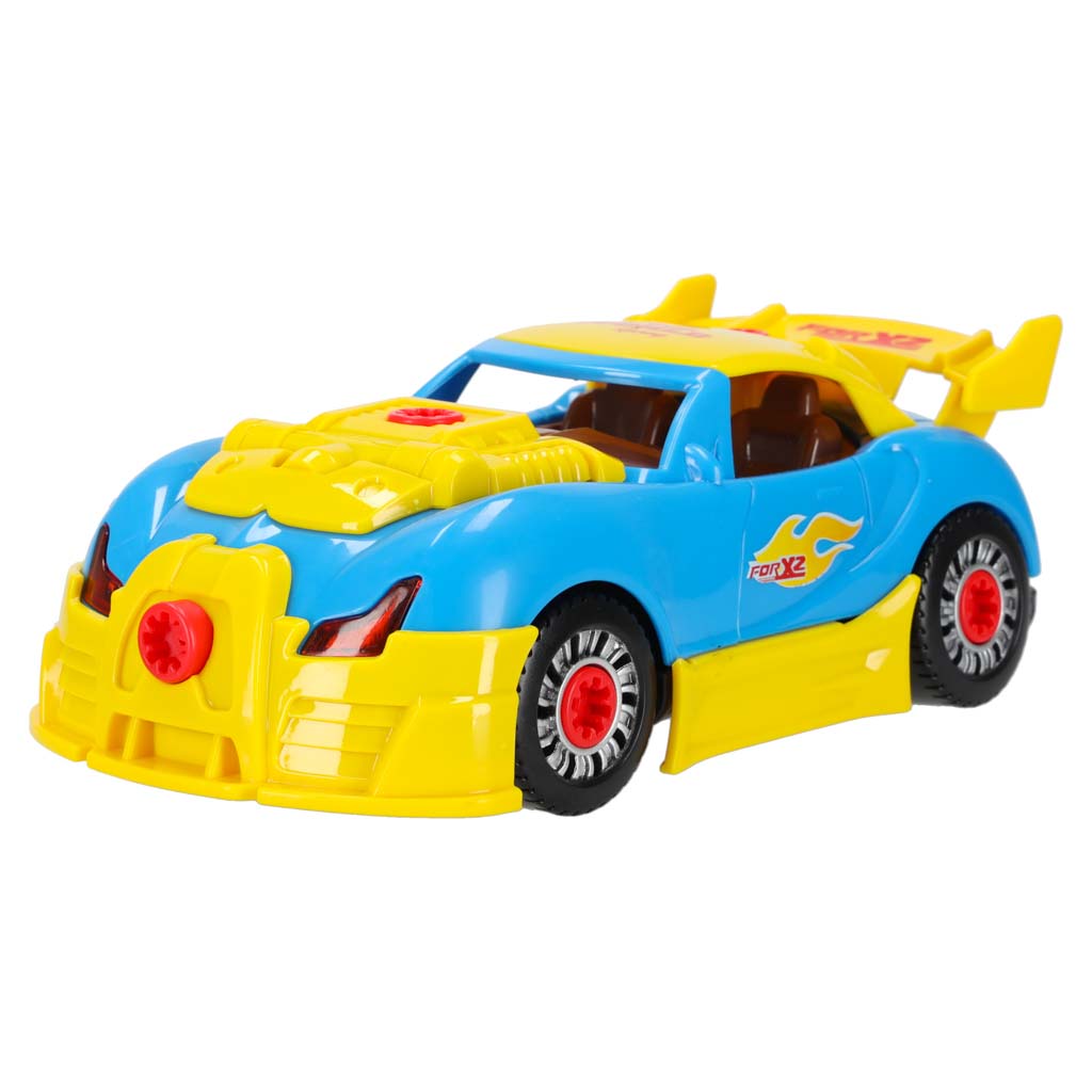 2-in-1 Buildable Sports Car with Electric Drill