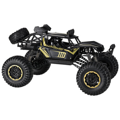 Zdalnie sterowany samochód terenowy 4WD Rock Crawler 1:8 – czarny