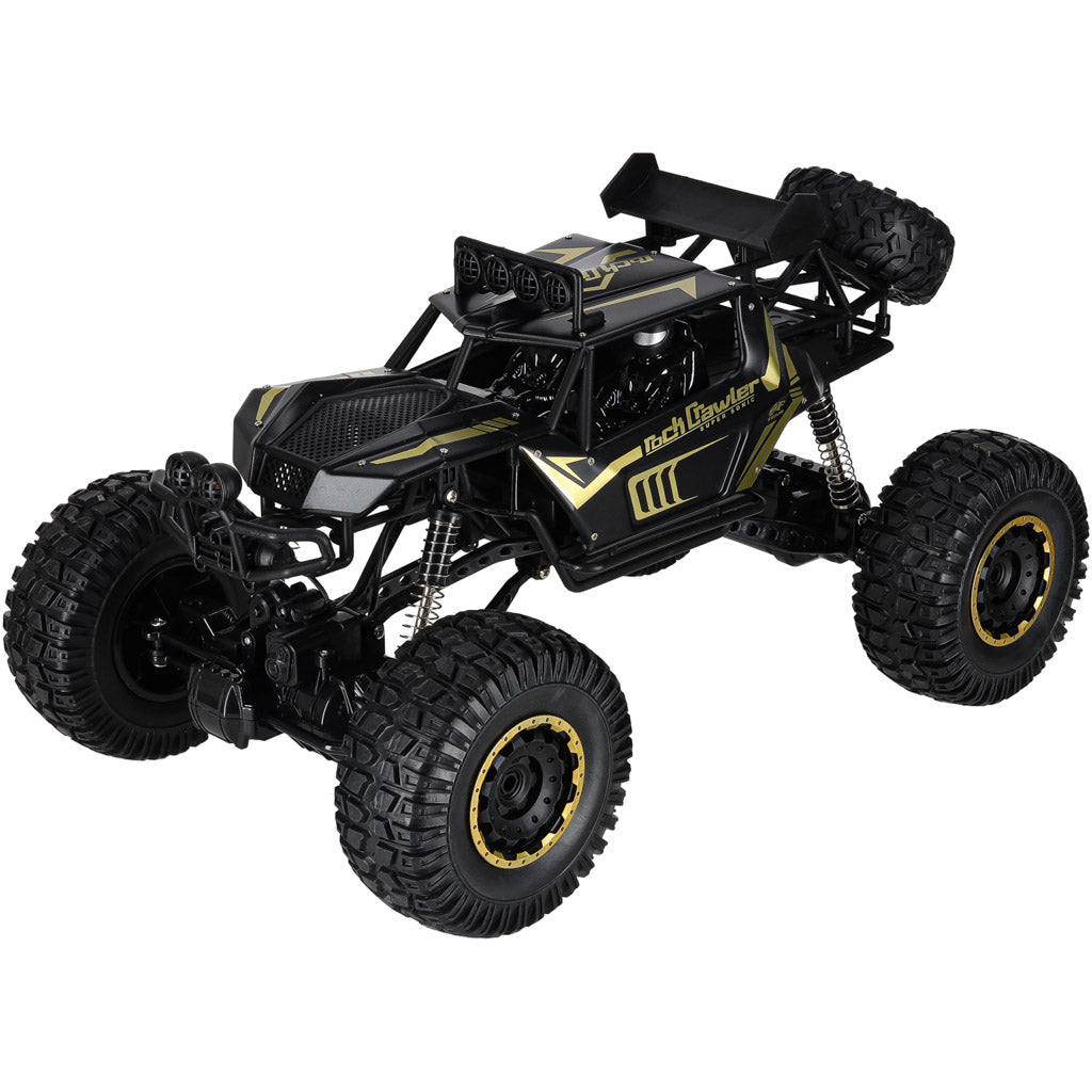 Zdalnie sterowany samochód terenowy 4WD Rock Crawler 1:8 – czarny
