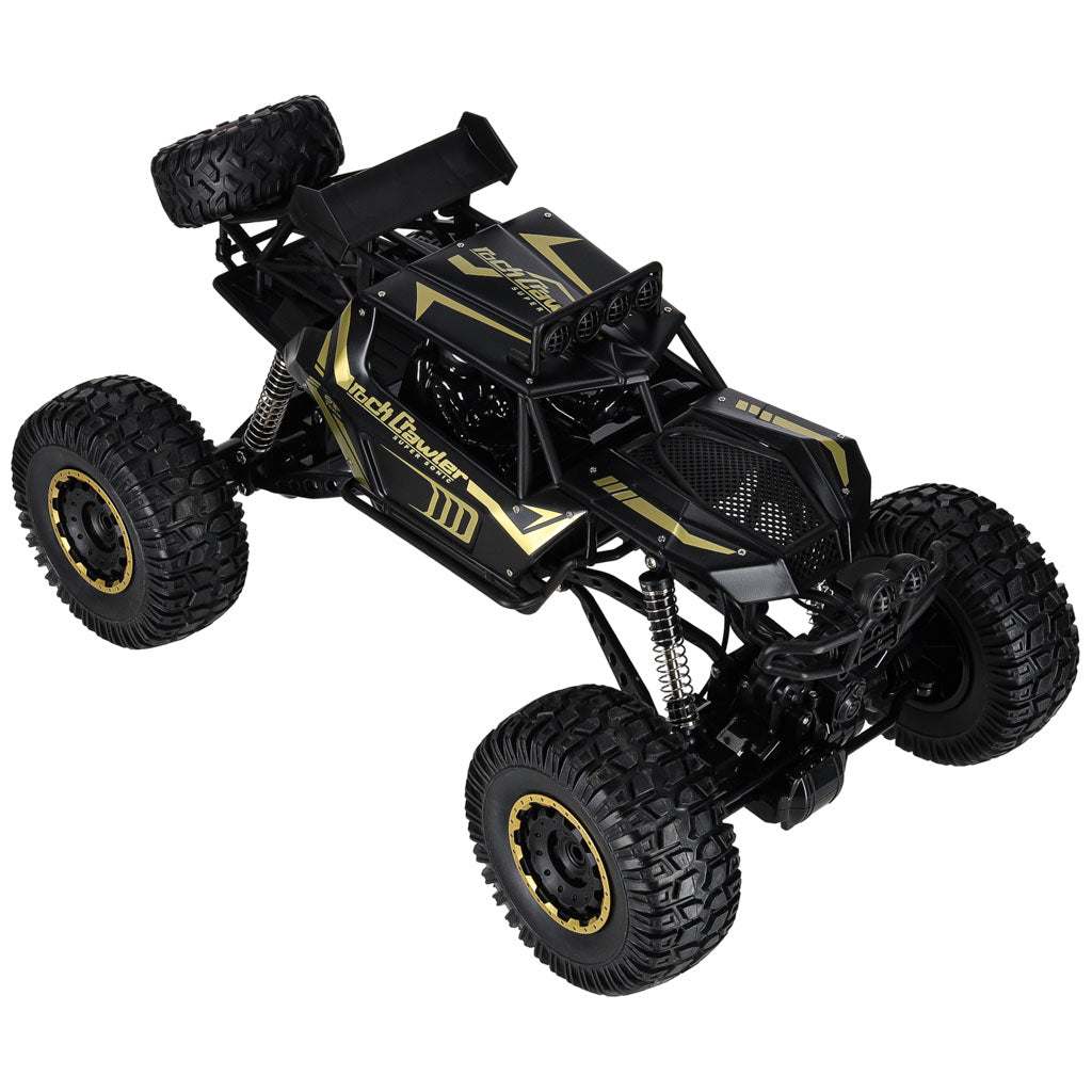 Zdalnie sterowany samochód terenowy 4WD Rock Crawler 1:8 – czarny