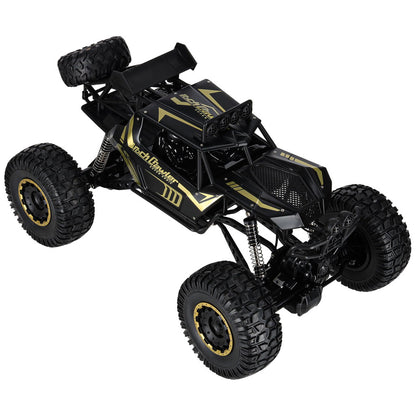 Zdalnie sterowany samochód terenowy 4WD Rock Crawler 1:8 – czarny