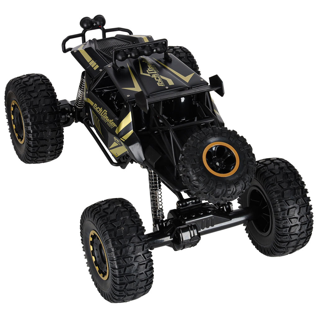 Zdalnie sterowany samochód terenowy 4WD Rock Crawler 1:8 – czarny