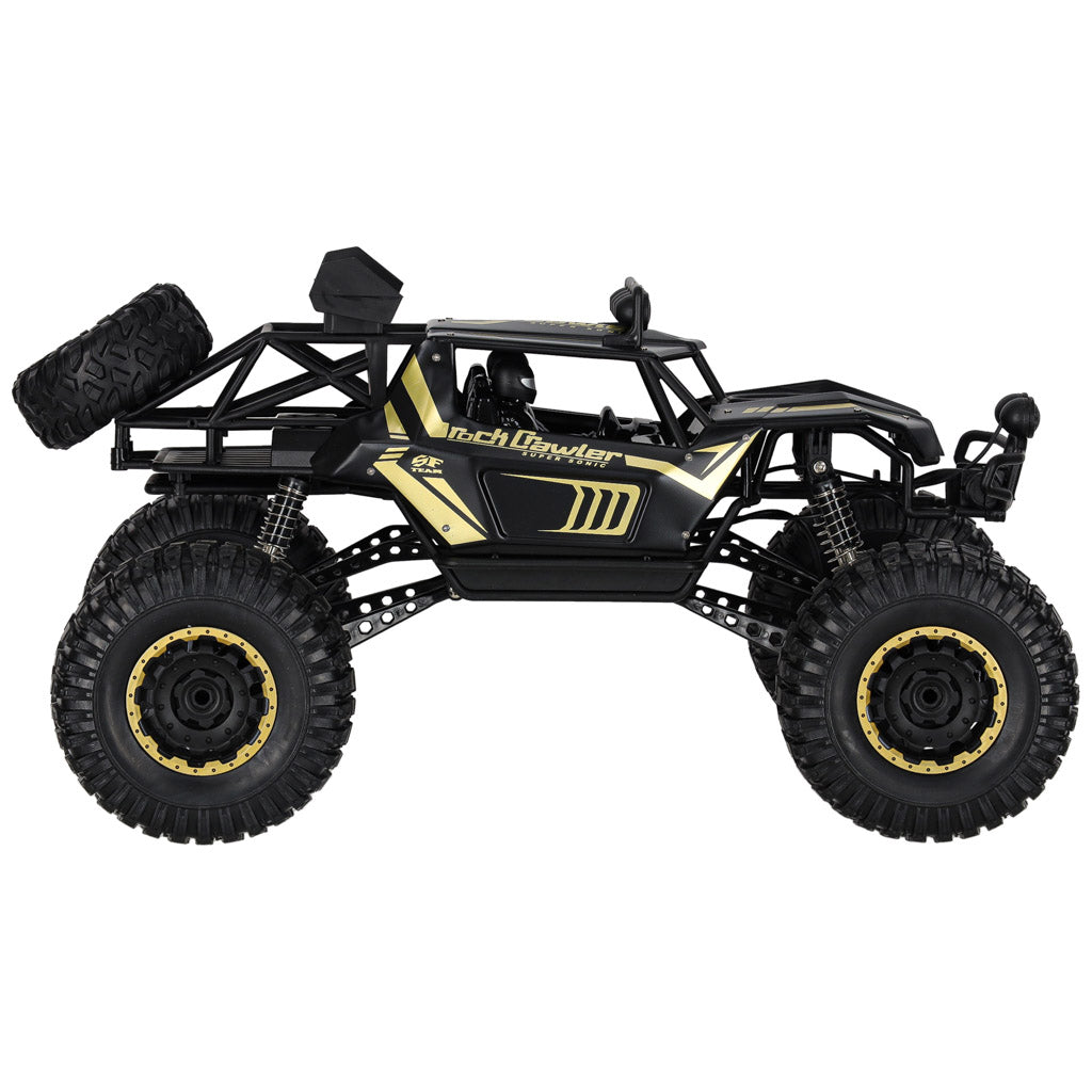 Zdalnie sterowany samochód terenowy 4WD Rock Crawler 1:8 – czarny