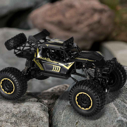 Zdalnie sterowany samochód terenowy 4WD Rock Crawler 1:8 – czarny