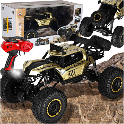 Samochód terenowy zdalnie sterowany 1:8 RC Rock Crawler 4WD – złoty