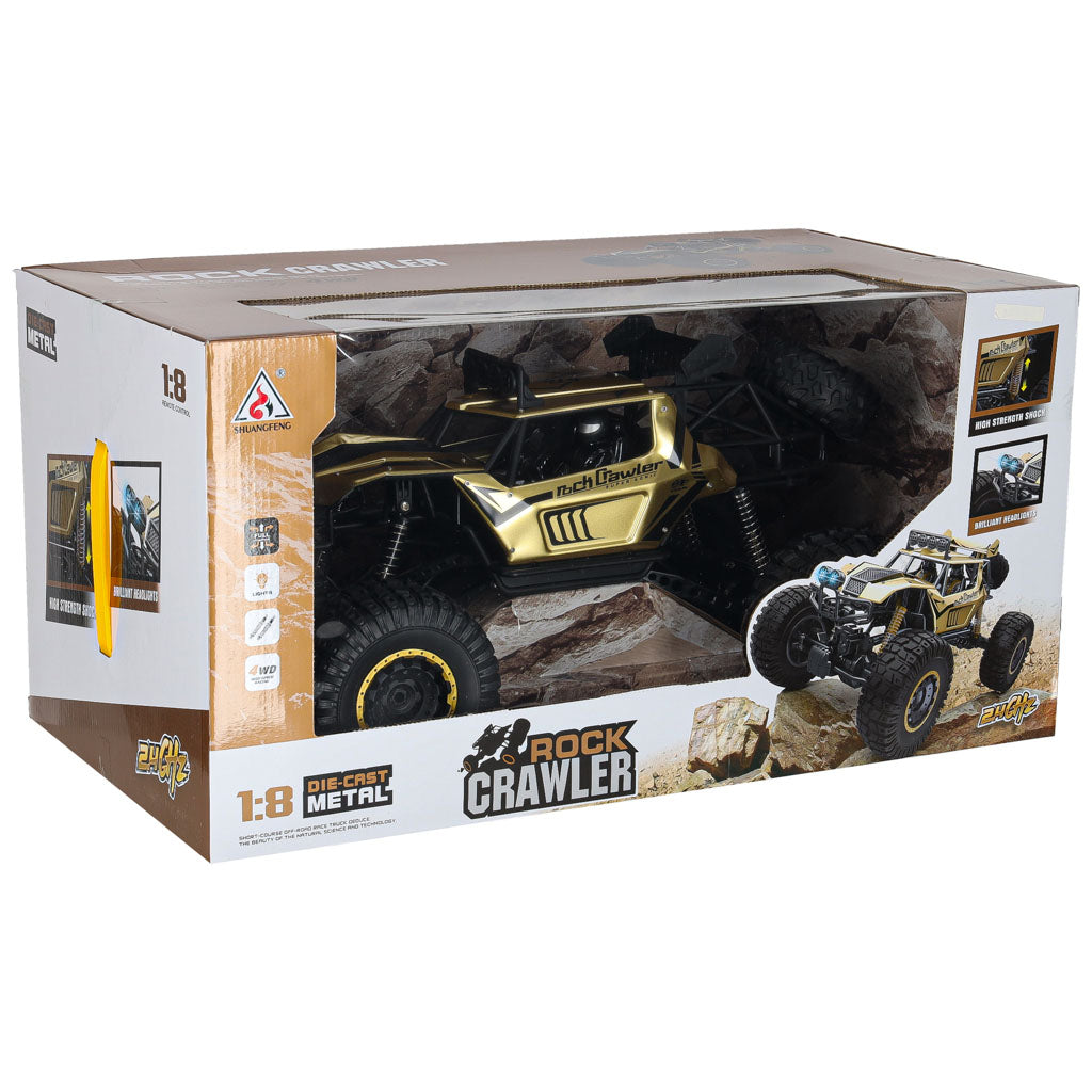 Samochód terenowy zdalnie sterowany 1:8 RC Rock Crawler 4WD – złoty