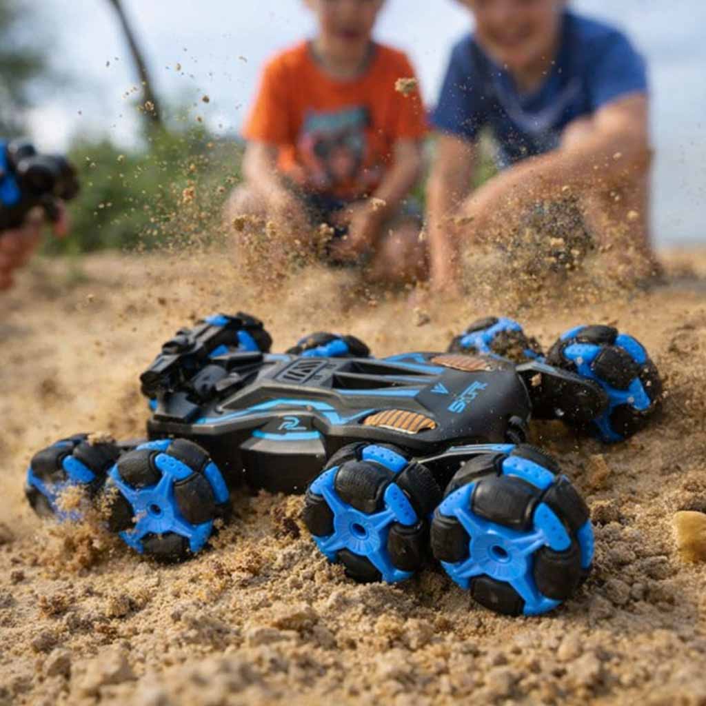 8-Wheel RC Stunt Car with Gesture Controller for Kids 6+