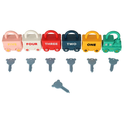 Montessori Vehicle Lock & Key Set – 6 Cars & 7 Keys 18M+