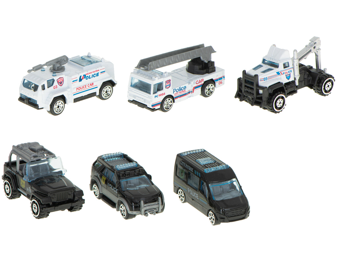 Police Vehicle Transporter Airplane Playset