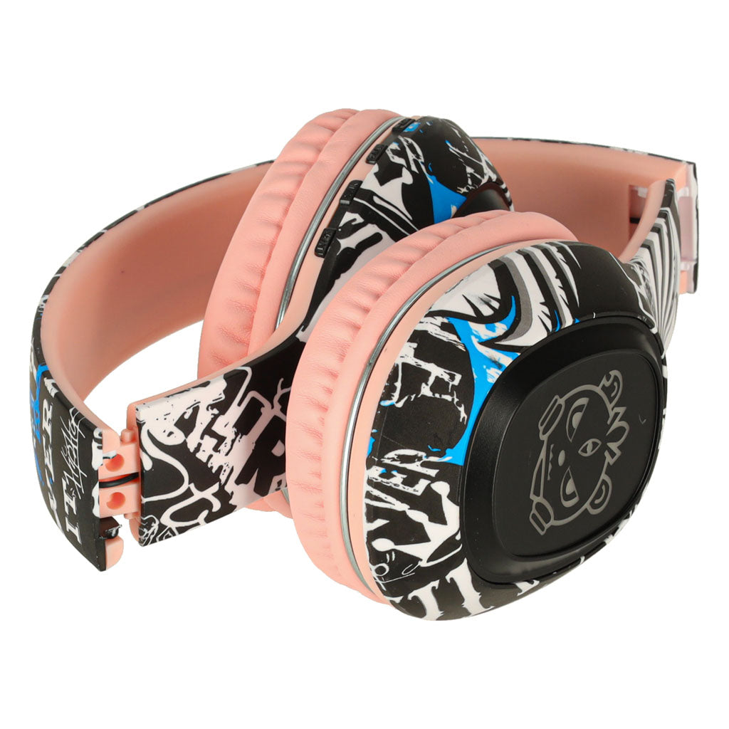 Wireless Bluetooth RGB Over-Ear Headphones 200mAh – Pink