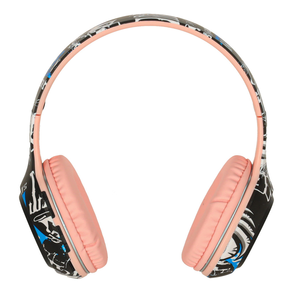 Wireless Bluetooth RGB Over-Ear Headphones 200mAh – Pink