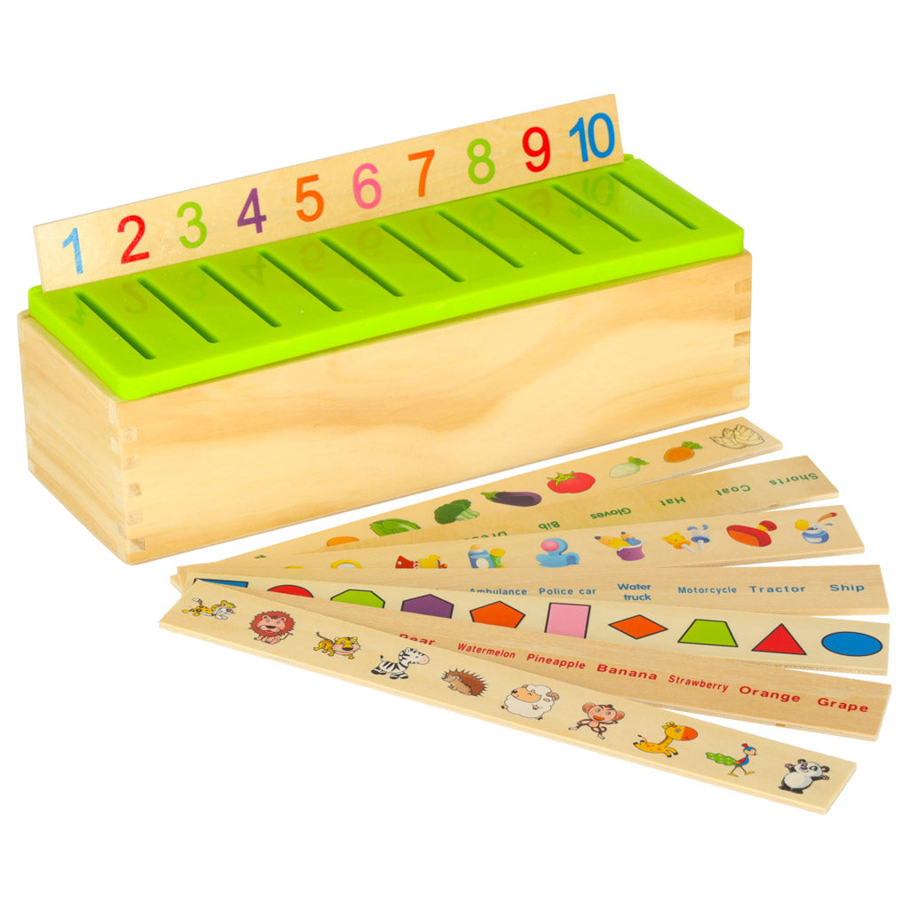 Drewniana układanka sorter kształtów 80 elementów
