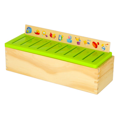 Drewniana układanka sorter kształtów 80 elementów