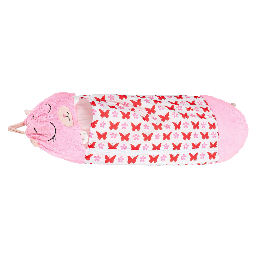 Dziecięcy śpiwór podróżny 2 w 1 z poduszką 125 × 50 cm