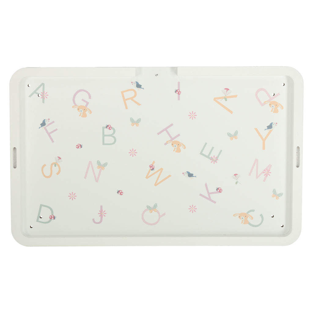 LULILO Drewniany stolik edukacyjny Ludo 2 w 1 – Różowy 3+