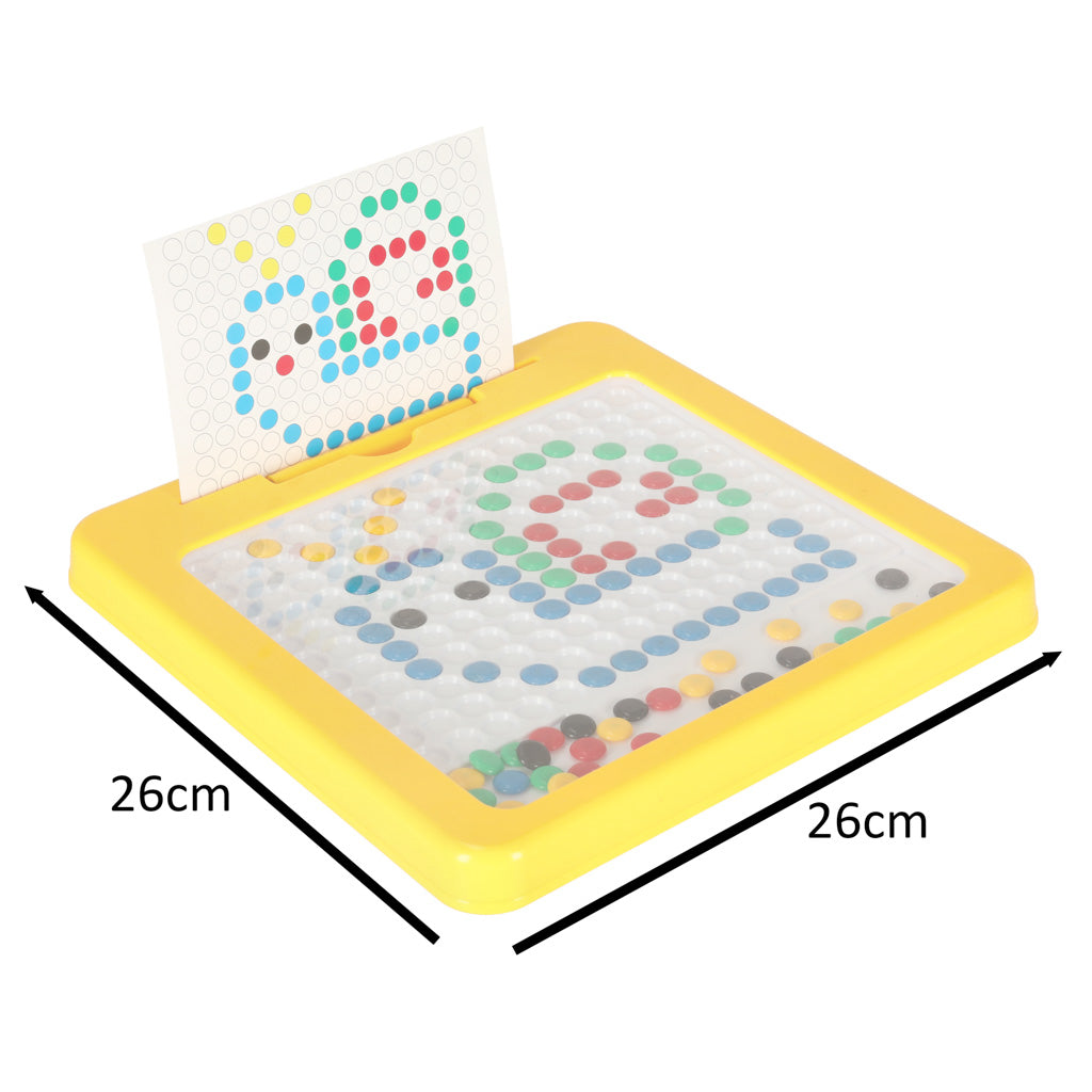 Montessori Magnetic Mosaic Board for Kids 3+ – Yellow