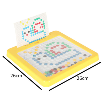 Montessori Magnetic Mosaic Board for Kids 3+ – Yellow