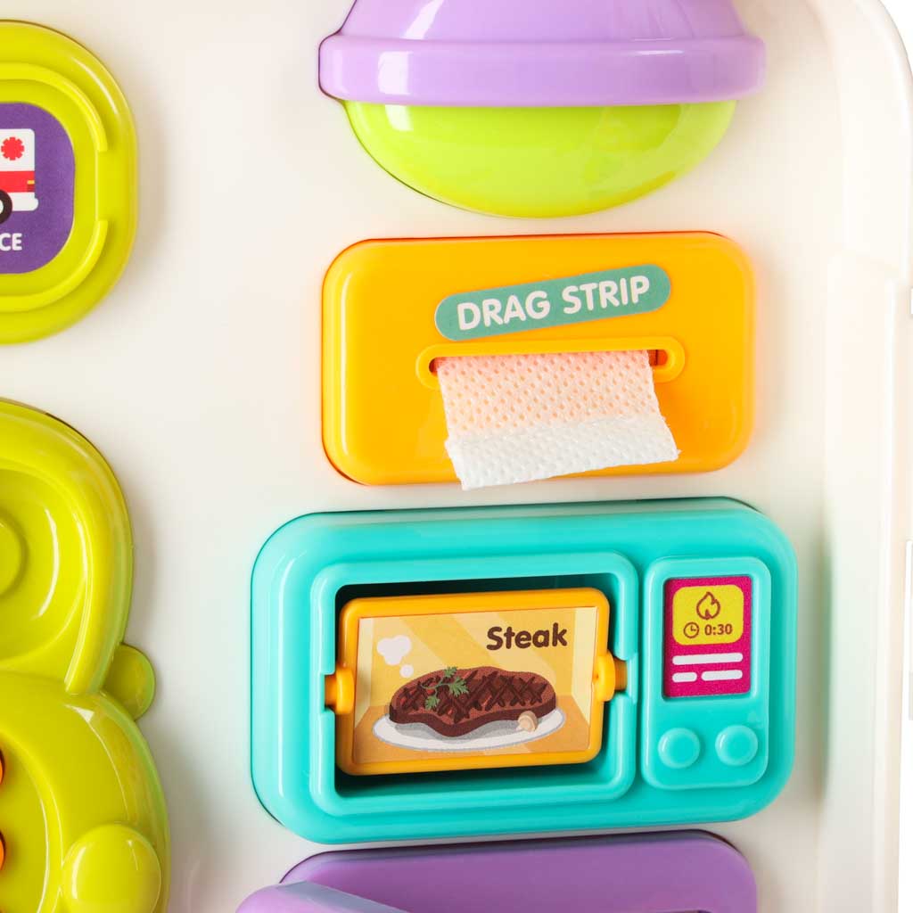 Montessori Sensory Activity Busy Board Suitcase Bus – STEM Learning Toy
