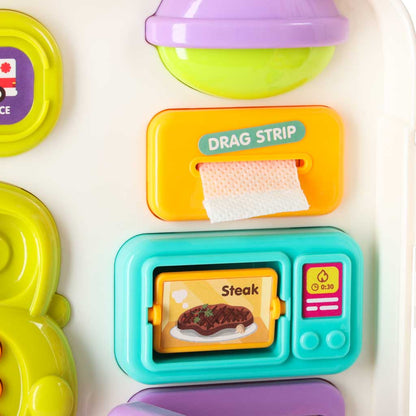 Montessori Sensory Activity Busy Board Suitcase Bus – STEM Learning Toy
