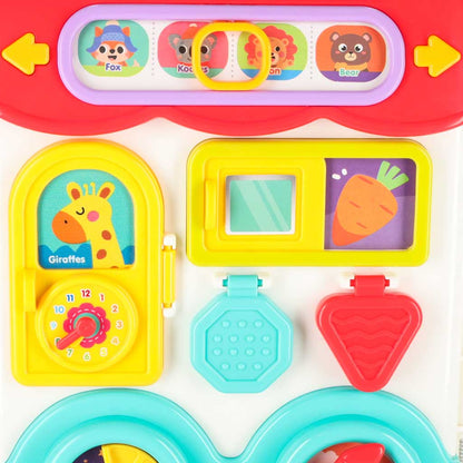 Montessori Sensory Activity Busy Board Suitcase Bus – STEM Learning Toy