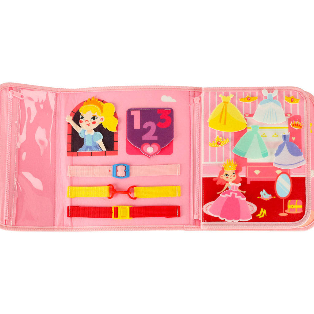 Princess Felt Busy Board Backpack for Kids 3+