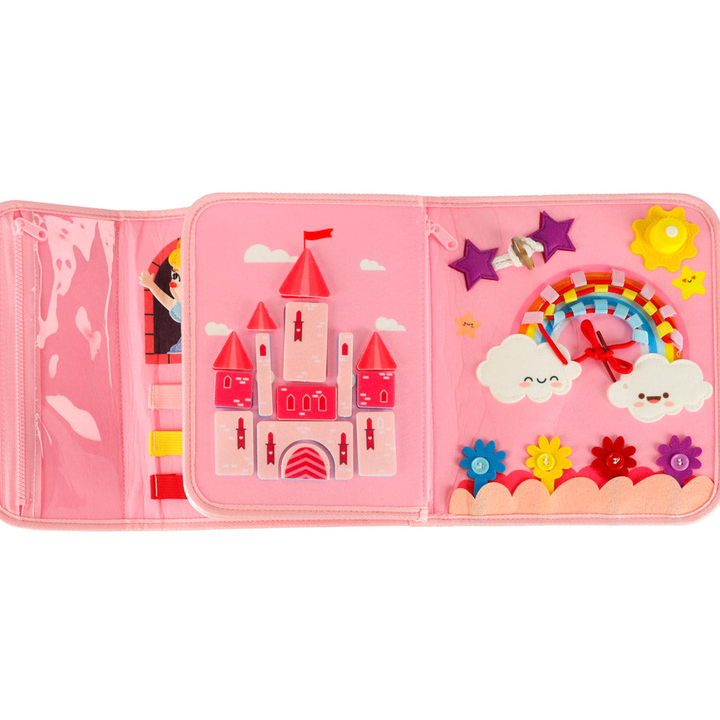 Princess Felt Busy Board Backpack for Kids 3+
