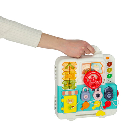 Walizeczka z tablicą manipulacyjną dla dzieci 18M+