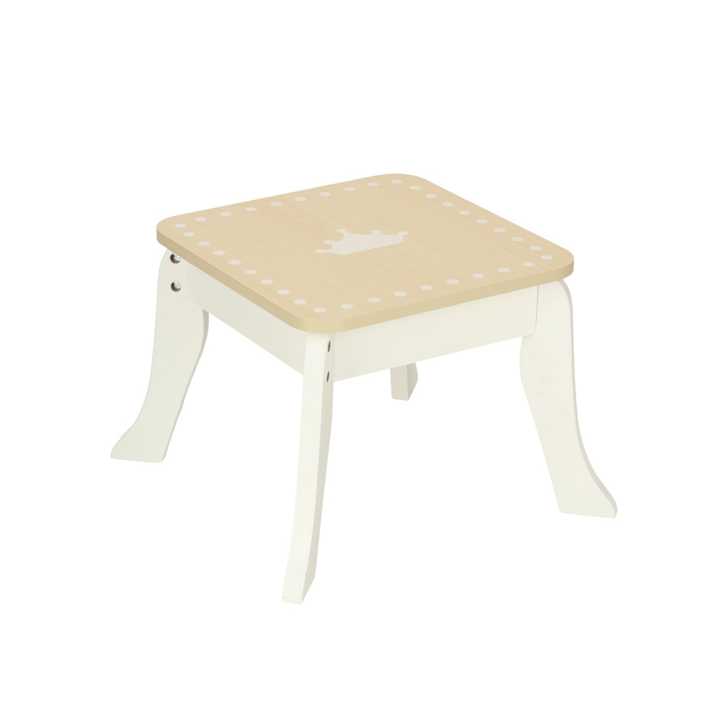 LULILO BELLA Wooden Vanity Table for Girls 3+ – Mirror & Stool