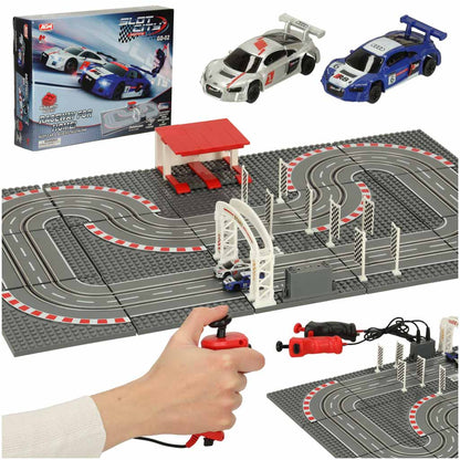 Electric Racing Car Track with 2 Cars & Construction Blocks GD-02
