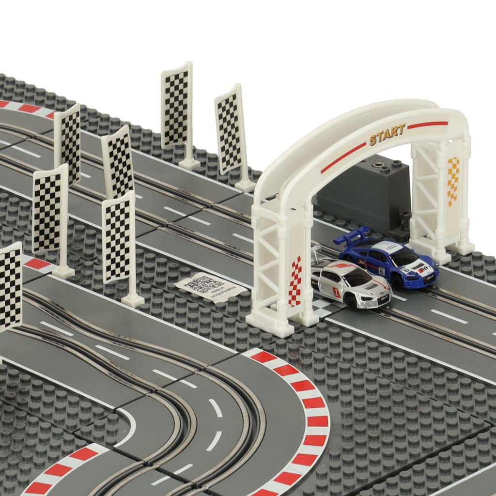 Electric Racing Car Track with 2 Cars & Construction Blocks GD-02
