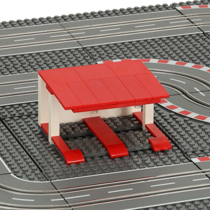 Electric Racing Track Set with 2 Cars & Building Blocks GD-03