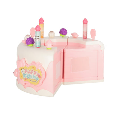 Interactive Birthday Cake Toy Set – Rotating Musical Cake 16 Pieces