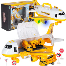 Construction Transport Airplane Toy with Vehicles