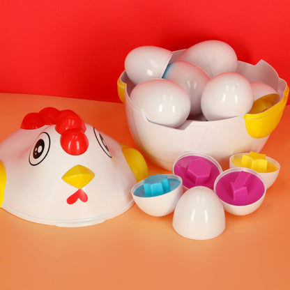 Montessori Egg Puzzle Toy for Toddlers 18M+ – Chicken Shape Sorter