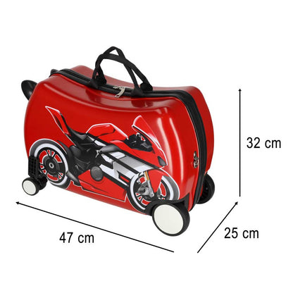 Walizka kabinowa dla dzieci w kształcie motocykla – 30L