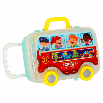 Educational Construction Set with Toy Drill 258 Pieces
