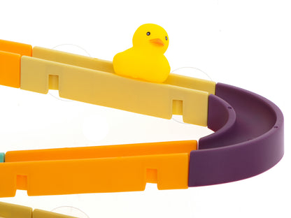 Bath Obstacle Course Toy Set – 44 Piece Water Track with Ducks & Suction Cups