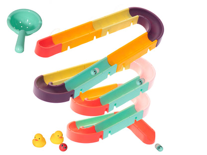 Bath Obstacle Course Toy Set – 44 Piece Water Track with Ducks & Suction Cups