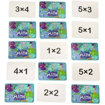 Wooden Multiplication Board Game with Number Tiles