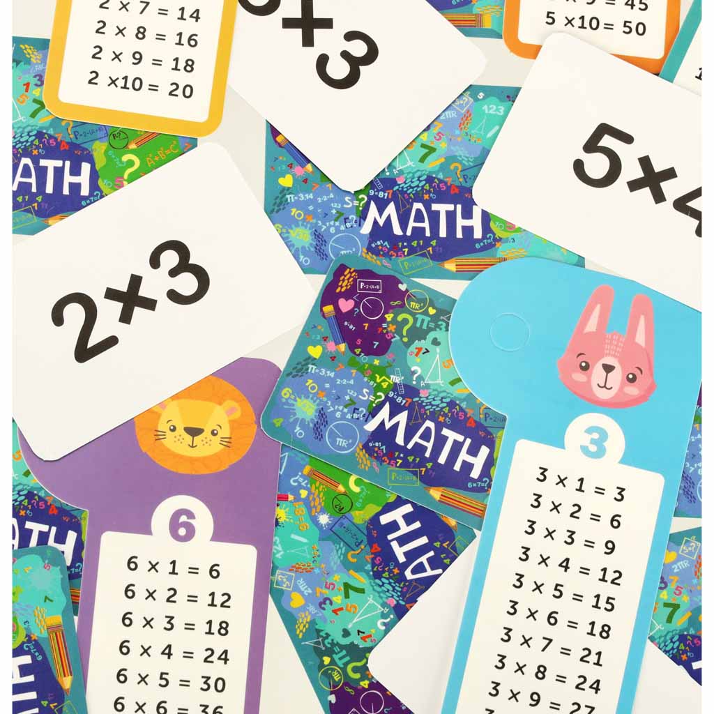 Wooden Multiplication Board Game with Number Tiles